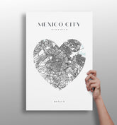 Mexico City V1 Aluminum Print.
